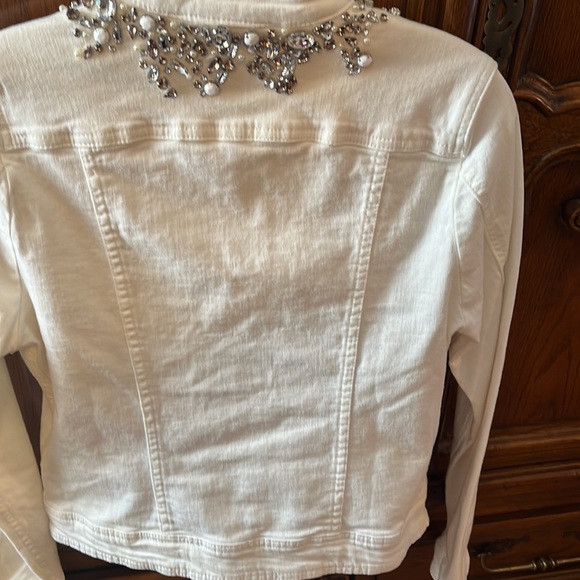 NANNETTE LEPORE WHITE DENIM JACKET - Picture 5 of 9